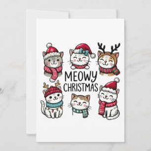 Convite Cat Lover Gift Meowt Christmas