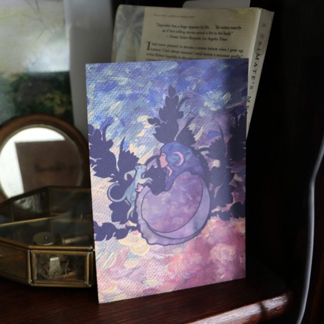 Convite Cat Witch Moon Goddese Wiccan Cat Person Invitati (Criador carregado)