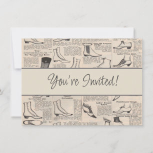 Convite Catálogo de Calçados para senhoras da Vintage - Mo