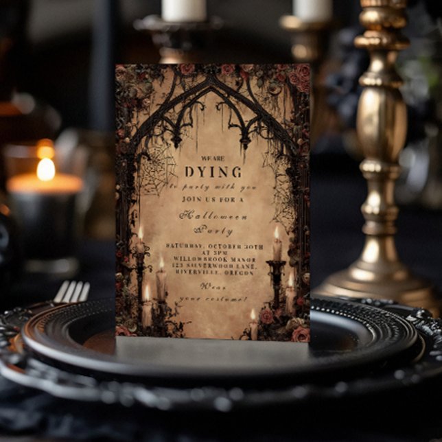 Convite Catedral Gótica Halloween Assombrada (Criador carregado)