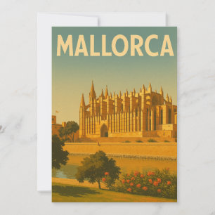 Convite Catedral Retro Vintage de Maiorca
