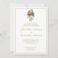 Católico Jesus Mary Joseph Floral Casamento