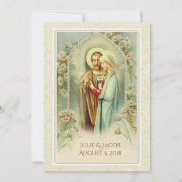 Convite Católico para Casamento Tradicional de Bri