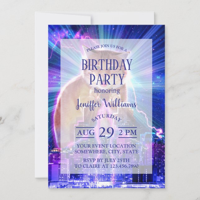 Convite Catzilla (Frente)