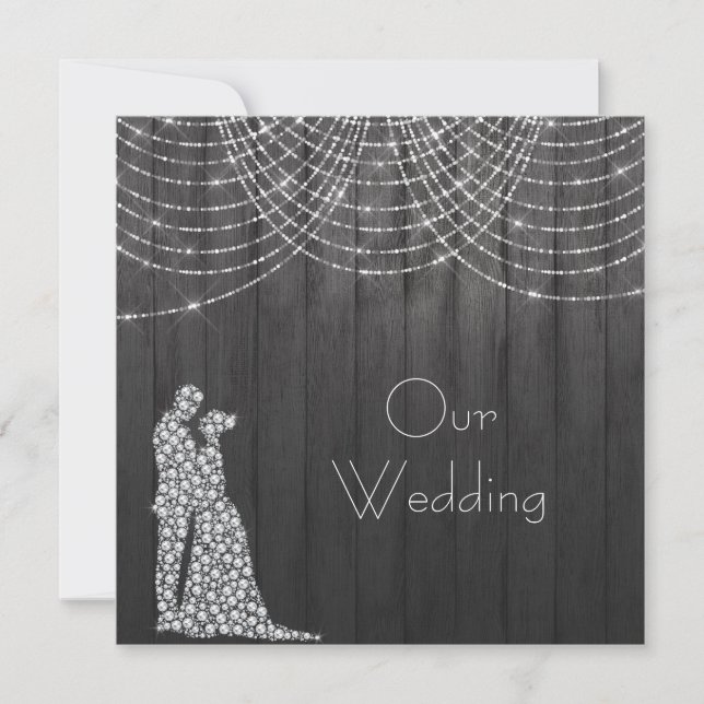 Convite Cavaleiro Crystal Light no casamento de armadura b (Frente)