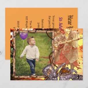 Convite Cavaleiro De Fada No Aniversário Da Foto De Cavalo