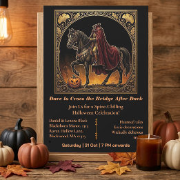 Convite Cavaleiro Sem Cabeça Sleepy Hollow Ouse Cruzar