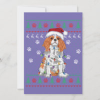 Cavalier King Charles Spaniel Christmas Ugly Sweat