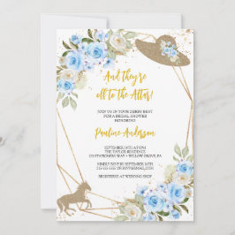 Convite Cavalo azul e Chá de panela