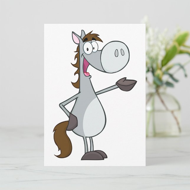 Convite Cavalo de Desenho Animado (Criador carregado)
