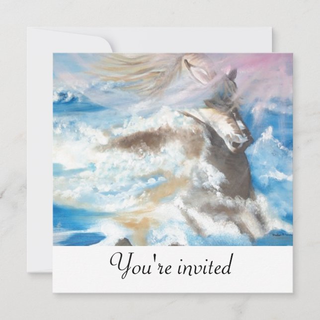 Convite Cavalo no meio do mar (Frente)