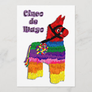 Convite Cavalo Pinata Cinco de Mayo