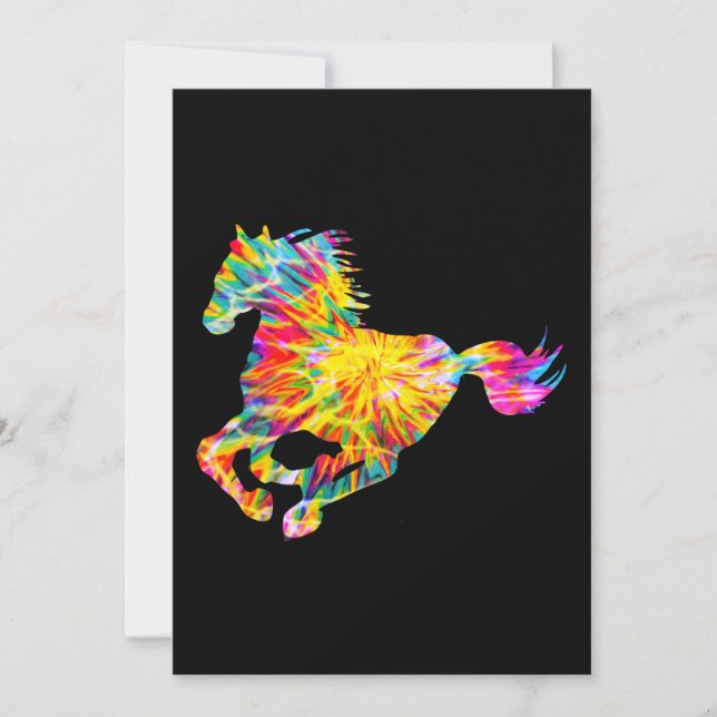 CONVITE CAVALO TIE DYE (Frente)