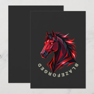 Convite Cavalo Vermelho BlazeForge