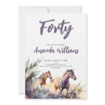 Cavalos de Aquarela Quarto Aniversário