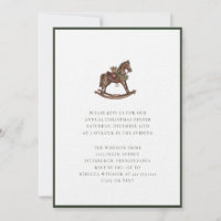 Cavalos de Balanço em Aquarela Elegante Xadrez Nat