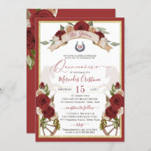 Cavalos Florais das Rosas vermelhas Charro Ocident