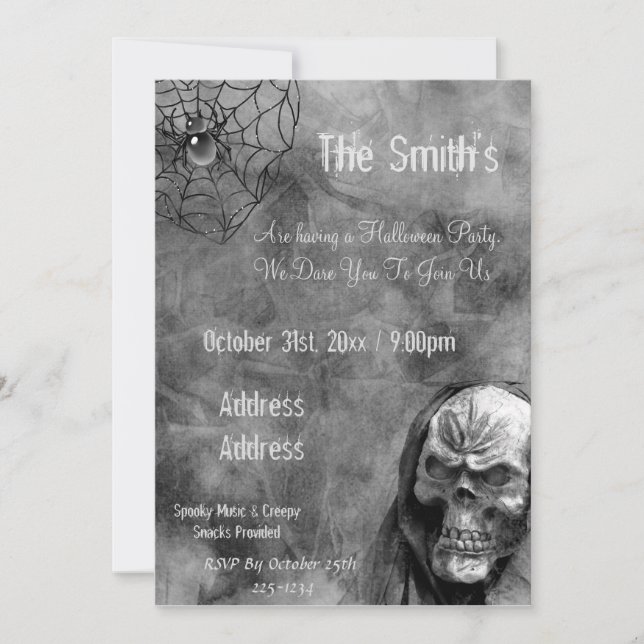 Convite Caveira (Frente)