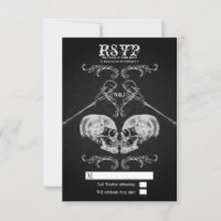 Caveira Apaixonada Antiga Crânios Góticos Casament
