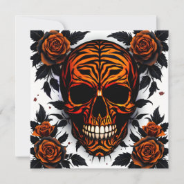 Convite Caveira e Rosas
