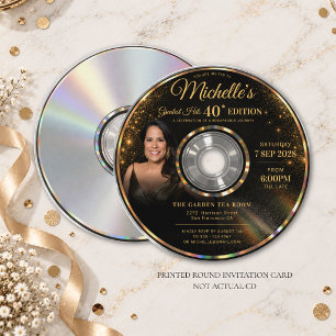 Convite CD Maiores Sucessos Black Gold Foto 40º Aniversári