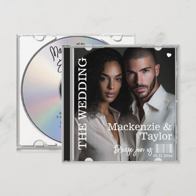 Convite CD Photo Cover Wedding (Frente/Verso)