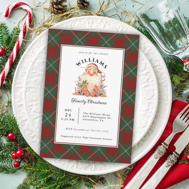 Convite Celebração Anual de Natal da Família dos Papais no (Criador carregado)