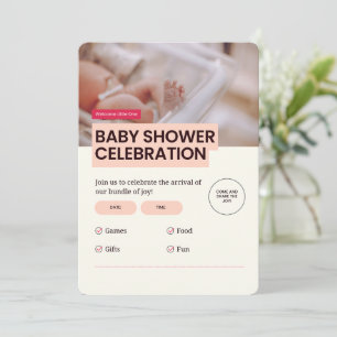 Convite Celebração 🎉 chá de fraldas 👶