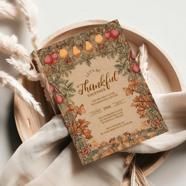 Convite Celebração da Colheita de Pera do outono (Criador carregado)