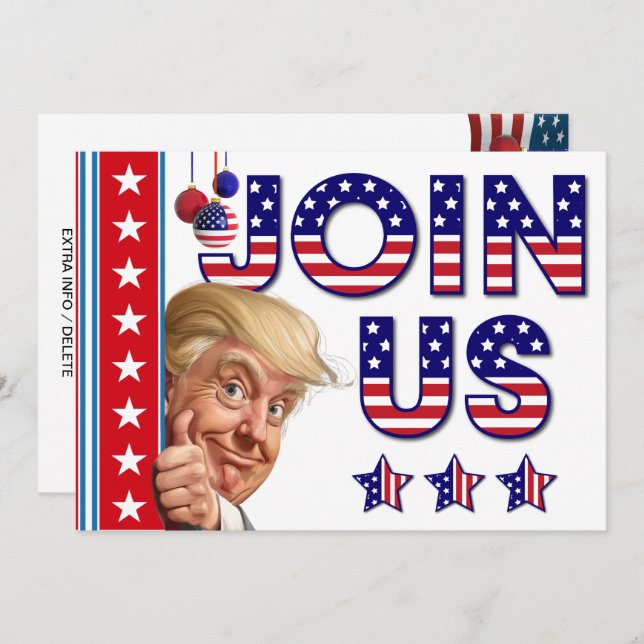 Convite Celebração da Eleição Presidencial de Natal (Frente/Verso)