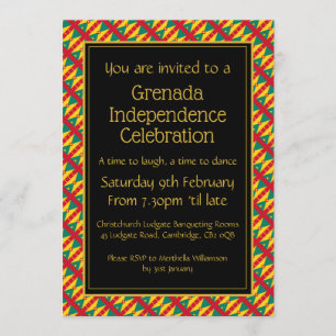 CONVITE CELEBRAÇÃO DA INDEPENDÊNCIA DE GRENADA