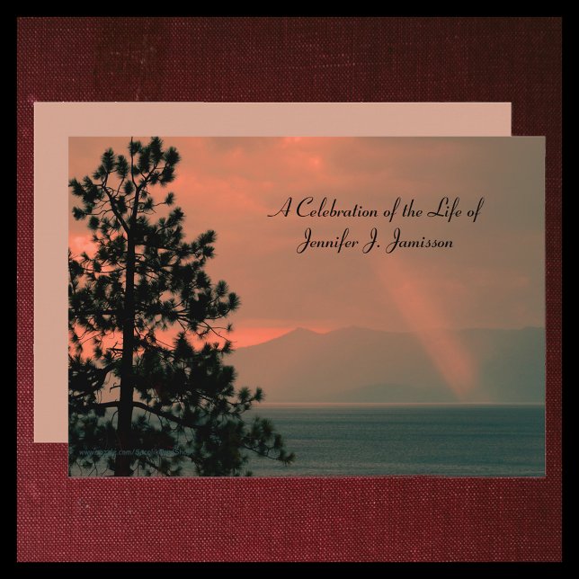 Convite Celebração da Luz Memorial da Vida no Lago (Criador carregado)