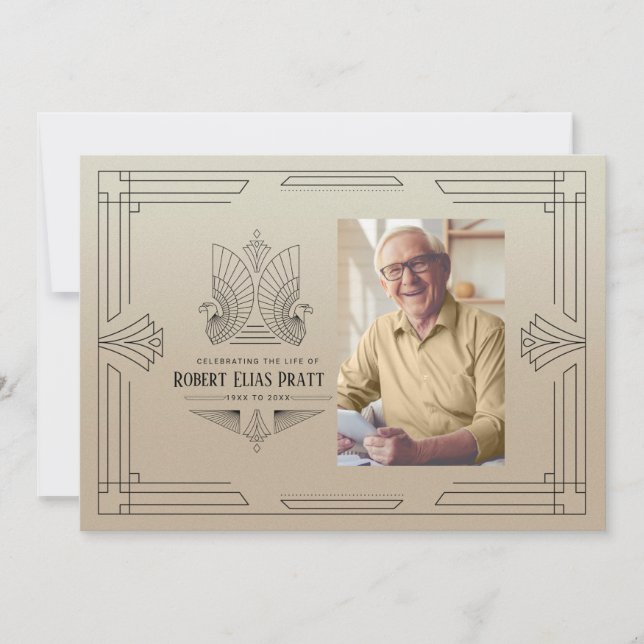 Convite Celebração da Masculina Foto da Arte da Vida (Frente)