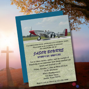 Convite Celebração da Memória Funerária Foto, Piloto