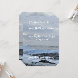 Convite Celebração da Onda Cloud Ocean Cloud Ocean do Life