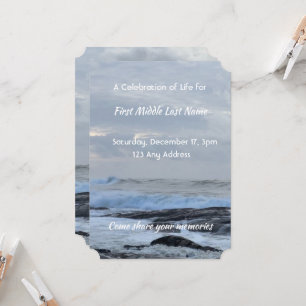 Convite Celebração da Onda Cloud Ocean Cloud Ocean do Life