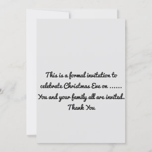 Convite Celebração da Véspera de Natal