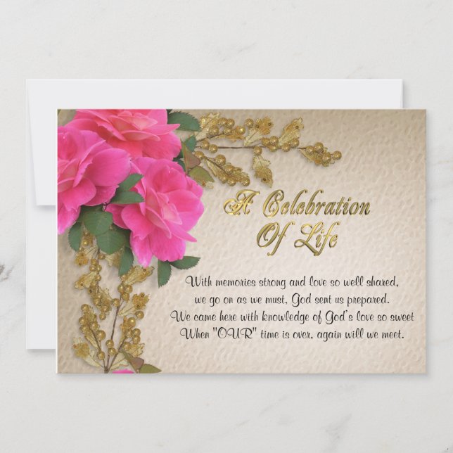 Convite Celebração da vida (Frente)