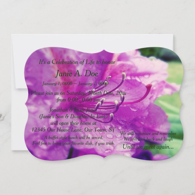 Convite Celebração da Vida (Frente)