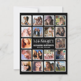 Convite Celebração da Vida 18 Foto Funeral