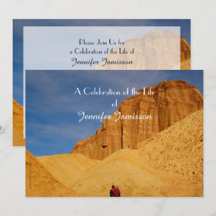 Convite Celebração da vida, caminhada no Vale da Morte d