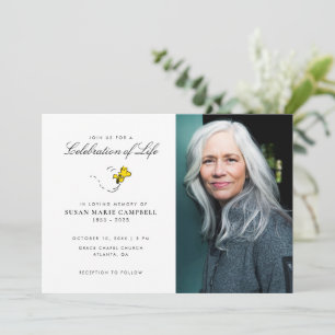 Convite Celebração da Vida com Esnoopia e Woodstock com Fo