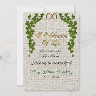 Convite Celebração da vida Concurso para a fronteira de Iv