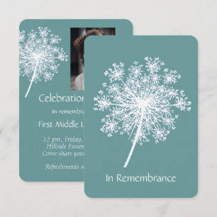 Convite Celebração da Vida Convide Rainha Anne Lace Flor