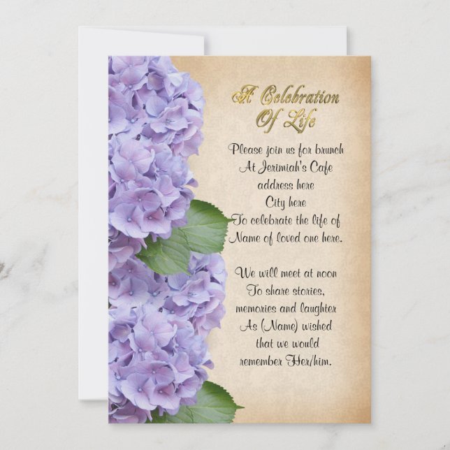 Convite Celebração da vida Convocação (Frente)