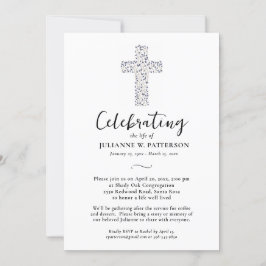 Convite Celebração da Vida, Cruz Botânica, Funeral