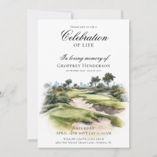Convite Celebração da Vida em Memória do Campo de Golfe