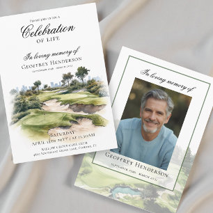 Convite Celebração da Vida em Memória do Campo de Golfe