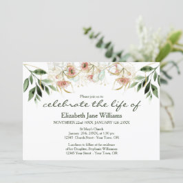 Convite Celebração da Vida | Eucalipto funerário