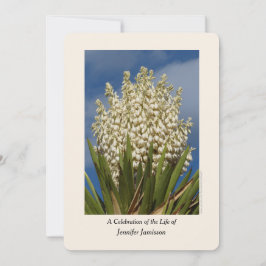 Convite Celebração da Vida, Floral, Yucca em Bloom